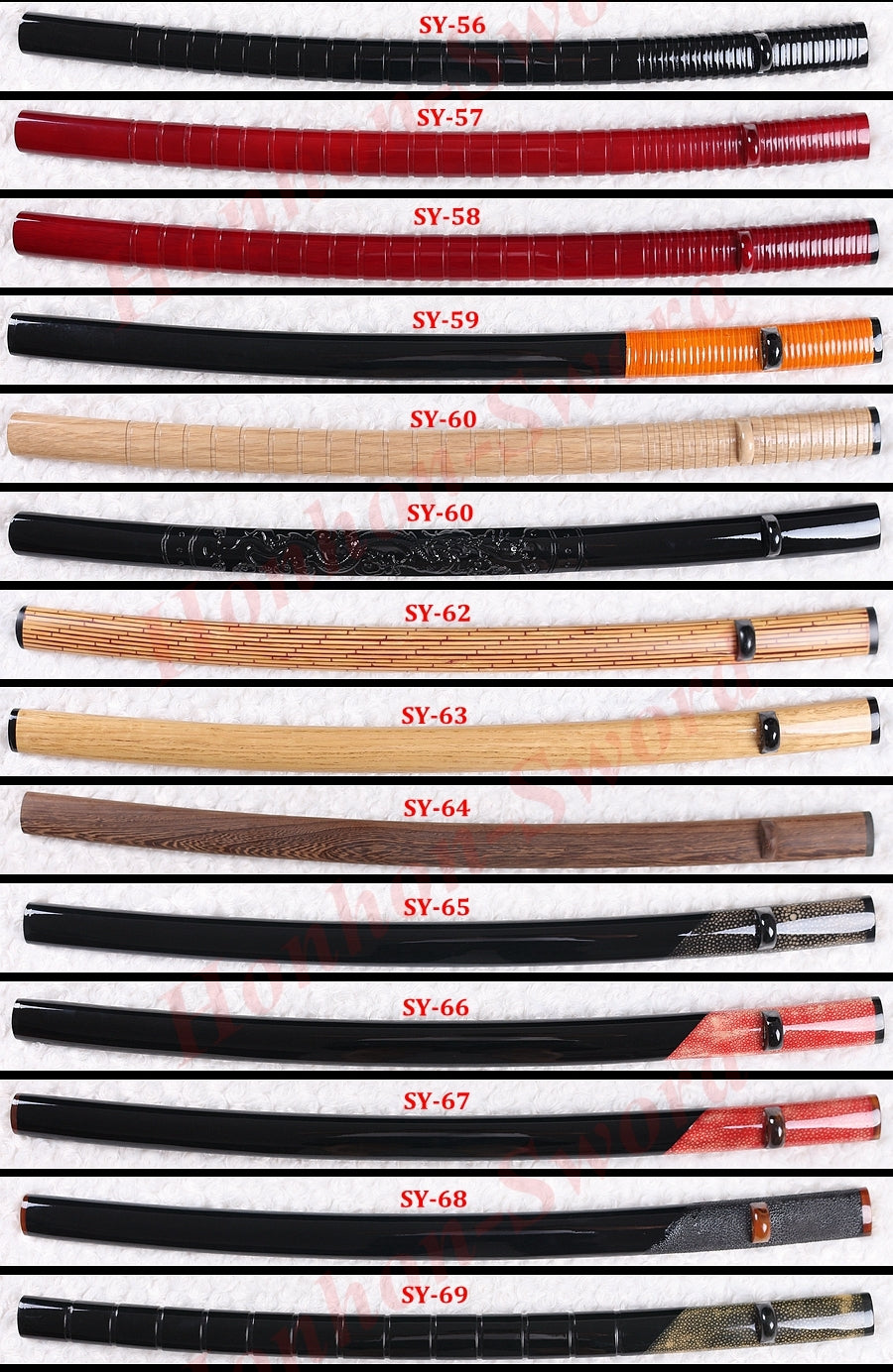 Saya aus Hartholz für japanische Katana Wakizashi Tanto Schwerter Zubehör