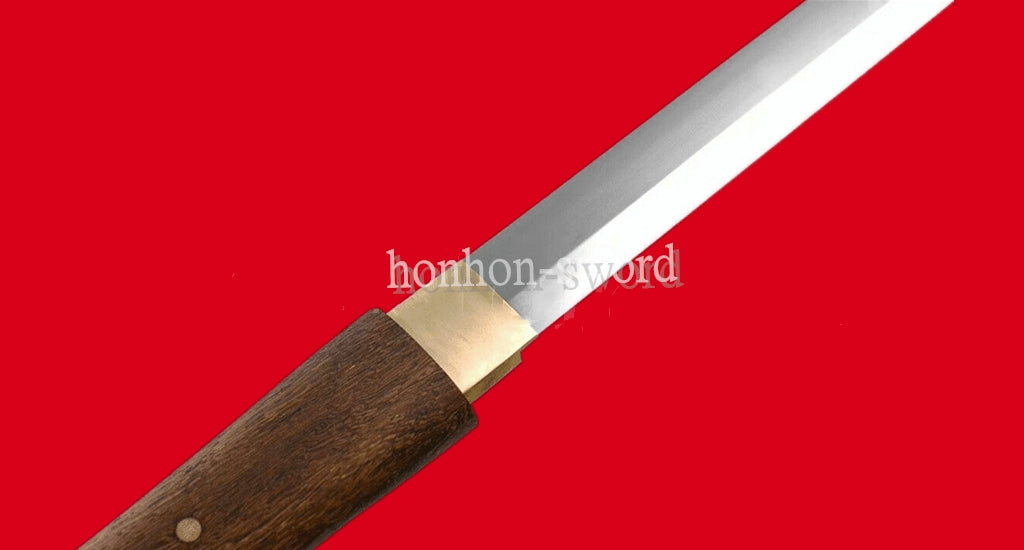 9260 Spring Steel Shikomizue Katana Japanese Samurai Shirasaya Full Tang Sword