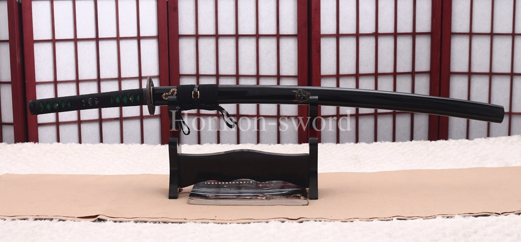 Kill Bill Light Weight Aluminum Katana Japanese Iaito Sword Full Tang Unsharpened Blade Black