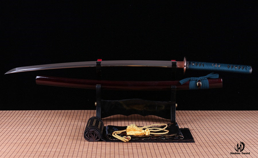 Épée de samouraï japonais en acier à ressort Full Tang 9260 Katana Battle Ready Sharp