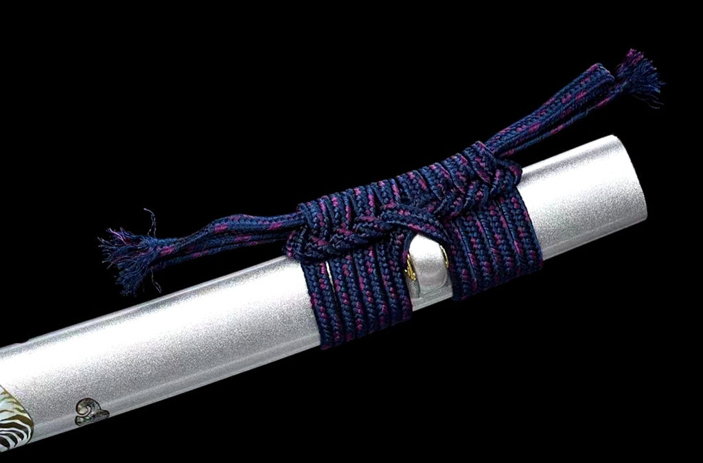 1095 High Carbon Steel Blue Treated Japanese Katana Samurai Sword Full Tang For Battle