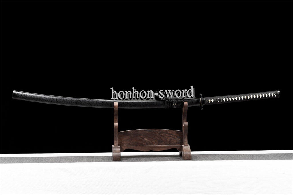 51" Long Damascus Folded Steel Japanese Nodachi Katana Samurai Sword Hand Forge