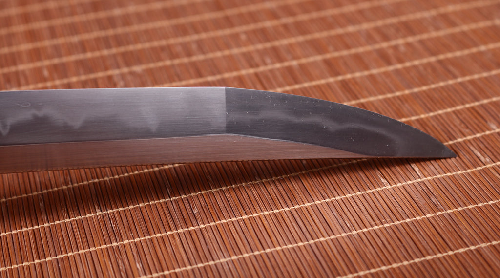 Kobuse Clay Tempered Katana Hadori Polishing Japanese Samurai Sword Full Tang Sword O Kissaki Black