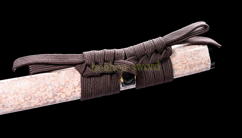 Katana à lame bleue en acier à haute teneur en carbone 1095, épée de samouraï japonais, épée complète noire