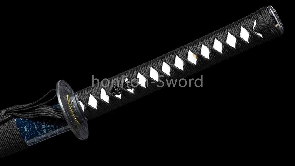 9260 Spring Steel Japanese Katana Samurai Sword Full Tang Budget Sword Blue