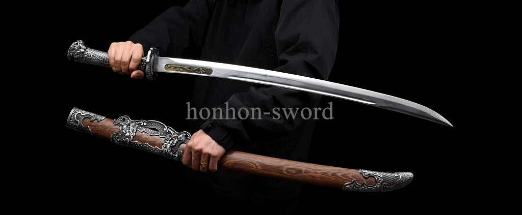 Chinese Qing Dynasty Dao 清刀 Real Sword High Quality Carbon Steel Sharp Display .