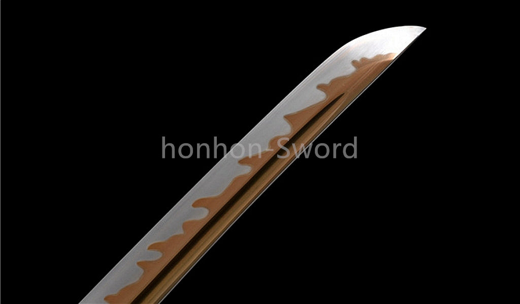 Katana à lame bleue en acier à haute teneur en carbone 1095, épée de samouraï japonais, épée complète noire