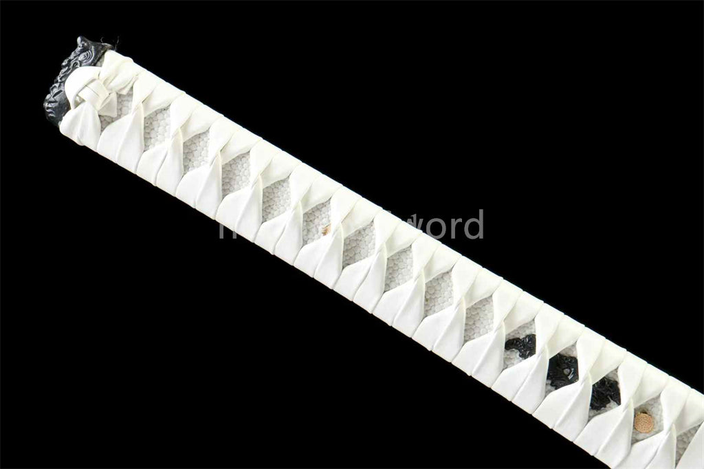 1060 Carbon Steel Functional Katana Japanese Samurai Sword Full Tang Blue Blade