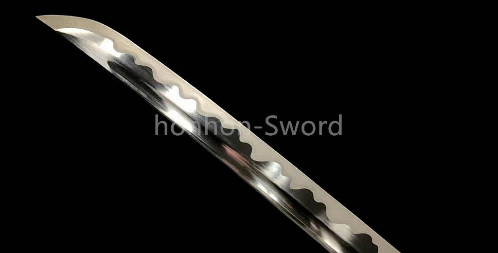 L6 Steel Clay Tempered Japanese Katana Shiage-Togi Samurai Sword 26inch Brass Tsuba Full Tang For Battle