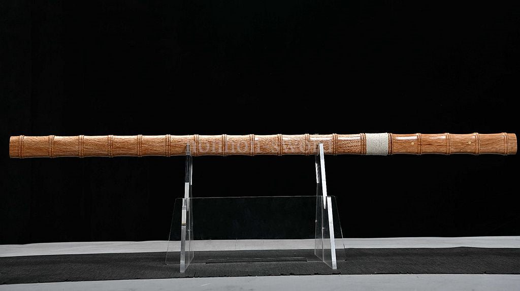 1095 Kohlenstoffstahl Katana Blaue Klinge Japanisches Samurai-Schwert Full Tang Schwarz 