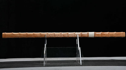 1095 Kohlenstoffstahl Katana Blaue Klinge Japanisches Samurai-Schwert Full Tang Schwarz 