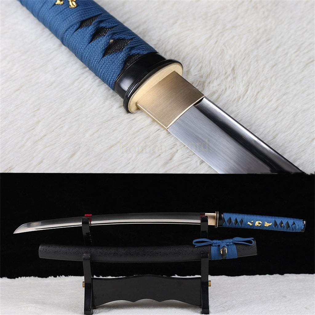 9260 Spring Steel Wakizashi Japanese Samurai Sword Sharp for Battle