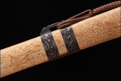 1095 High Carbon Steel Tang Dao 唐刀 Traditional Chinese Dao Sword KAMASU-Kissaki Full Tang Sword