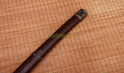 Katana à lame bleue en acier à haute teneur en carbone 1095, épée de samouraï japonais, épée complète noire 