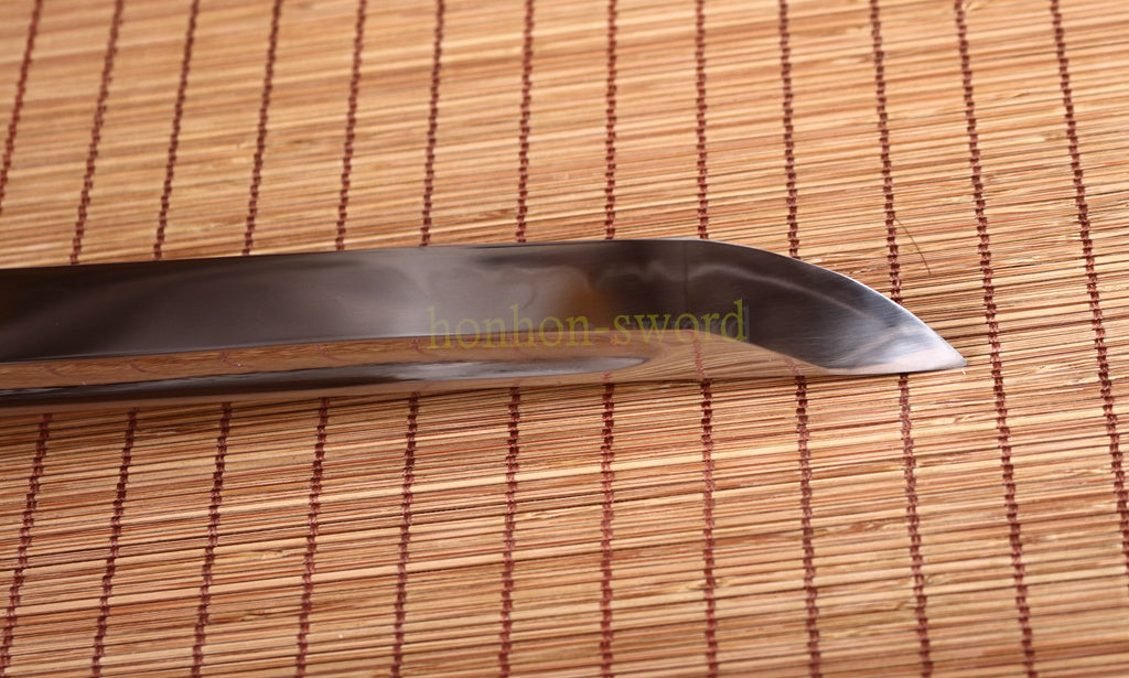 Katana à lame bleue en acier à haute teneur en carbone 1095, épée de samouraï japonais, épée complète noire 