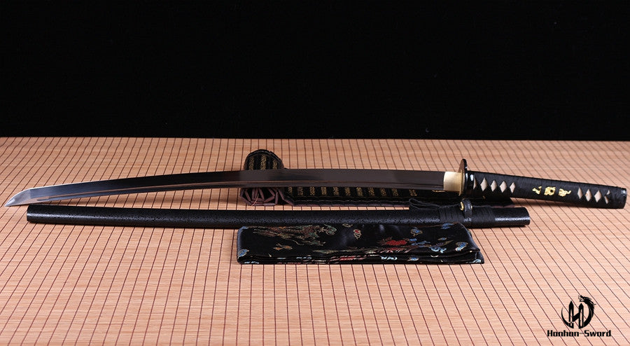 Handgemachtes japanisches Katana-Iaito-Schwert aus Aluminium mit voller Tang-Klinge 