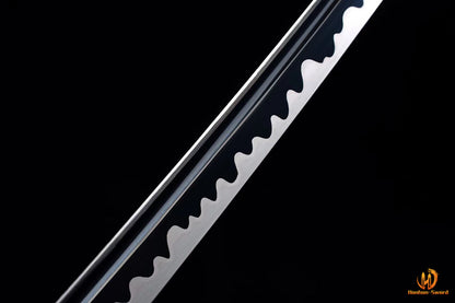 Handgemachtes japanisches Katana-Iaito-Schwert aus Aluminium mit voller Tang-Klinge 