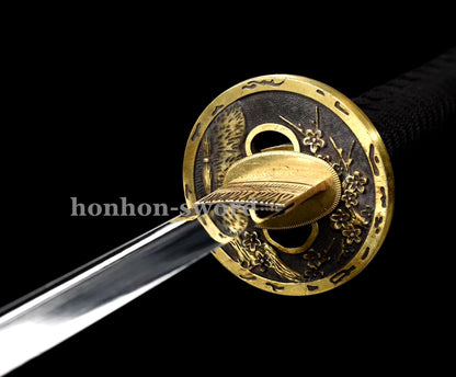 9260 Spring Steel Red Katana Japanese Samurai Sword Battle Ready