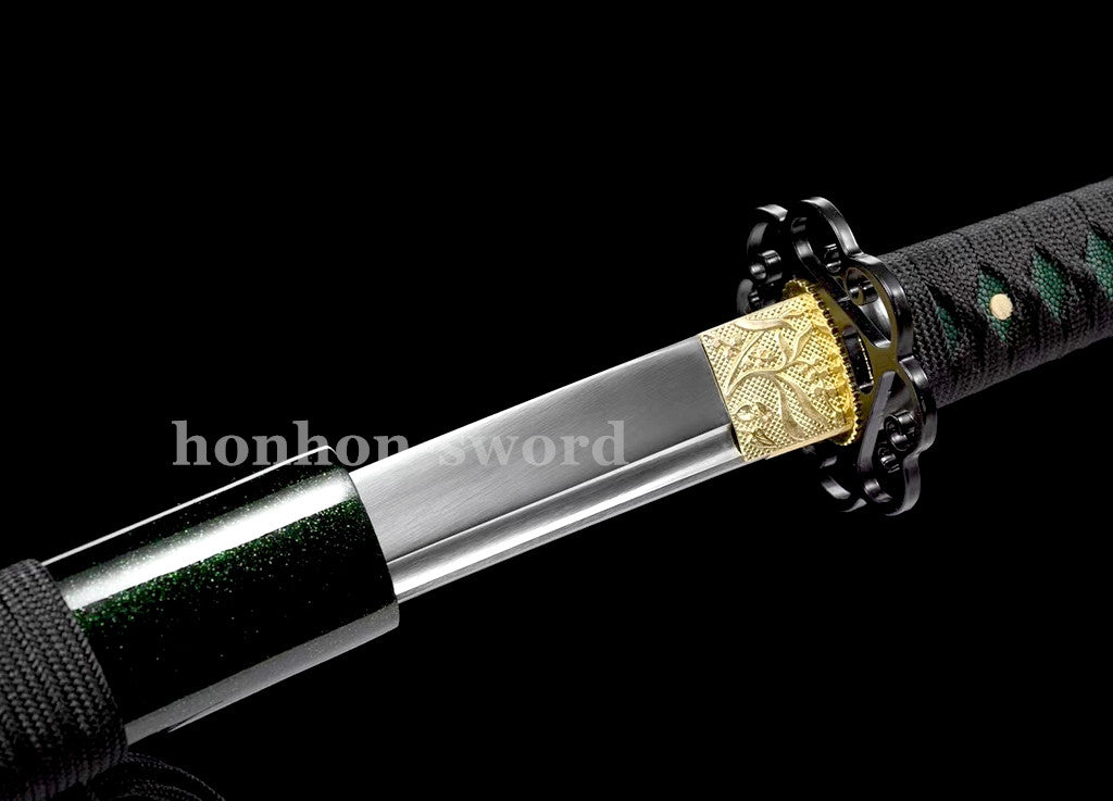 9260 Federstahl Iaito Katana Japanisches Übungsschwert Ungeschärfte, stumpfe Klinge, Full Tang 