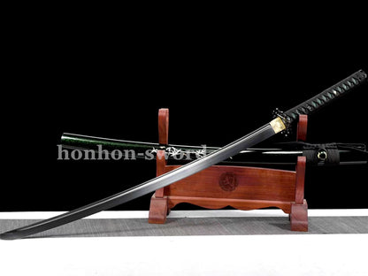 9260 Federstahl Iaito Katana Japanisches Übungsschwert Ungeschärfte, stumpfe Klinge, Full Tang 