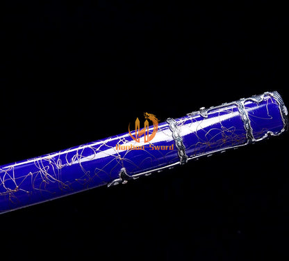 9260 Spring Steel Anime Katana Japanese Samurai Sword with Kozuka Full Tang Blue