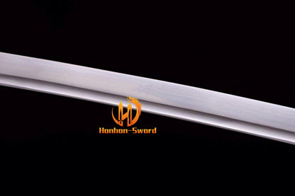 9260 Spring Steel Katana Japanese Samurai Practice Sword Full Tang Sword Brown