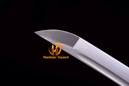 9260 Spring Steel Katana Japanese Samurai Practice Sword Full Tang Sword Brown