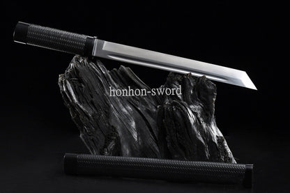 18'' 9260 Spring Steel Tanto Mini Self-defence Japanese Samurai Short Sword