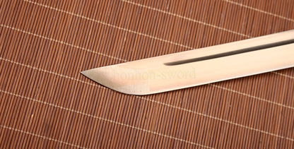 9260 Spring Steel Katana Gold Blade Japanese Samurai Practice Sword Full Tang Sword
