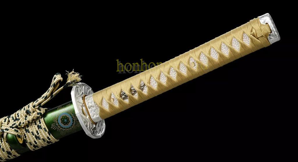 9260 Federstahl Iaito Katana Japanisches Übungsschwert Ungeschärfte, stumpfe Klinge, Full Tang 