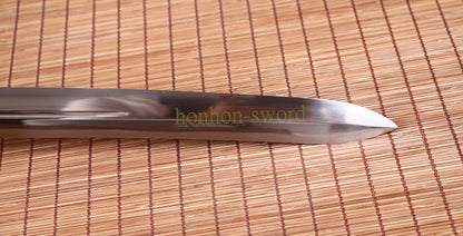 9260 Spring Steel Katana KOGARASUMARU Japanese Samurai Sword Full Tang Sword Gold