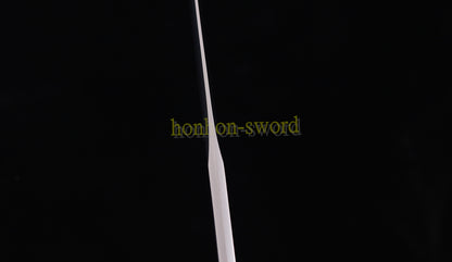 9260 Spring Steel Katana KOGARASUMARU Japanese Samurai Sword Full Tang Sword Gold