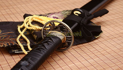 51" 9260 Spring Steel Nodachi Japanese Samurai Sword Long Katana Full Tang Sword
