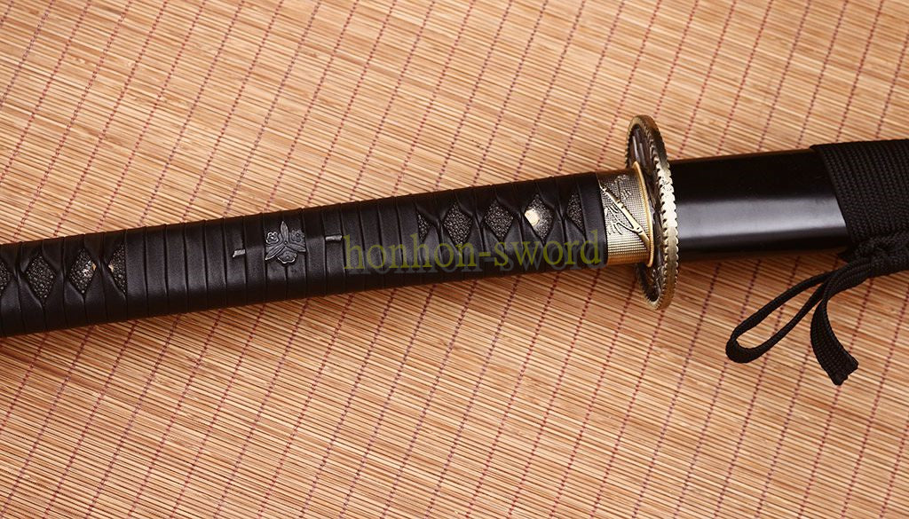 51" 9260 Spring Steel Nodachi Japanese Samurai Sword Long Katana Full Tang Sword