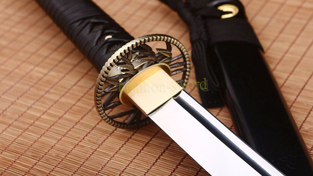 51" 9260 Spring Steel Nodachi Japanese Samurai Sword Long Katana Full Tang Sword