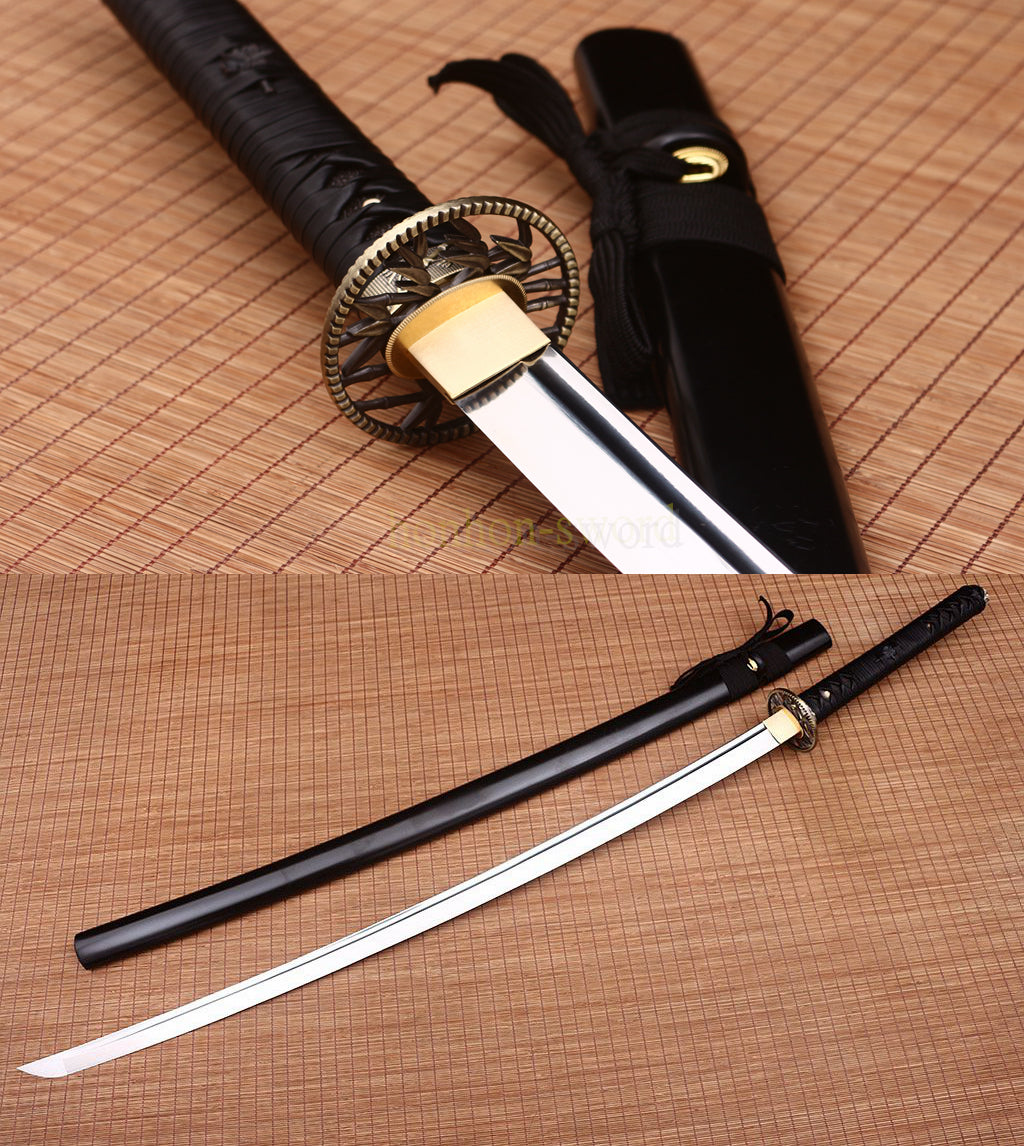 51" 9260 Spring Steel Nodachi Japanese Samurai Sword Long Katana Full Tang Sword