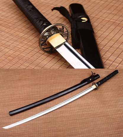 51" 9260 Spring Steel Nodachi Japanese Samurai Sword Long Katana Full Tang Sword