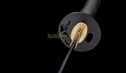 9260 Spring Steel Katana with Bo-hi Japanese Samurai Sword Hand Forge for Battle Red