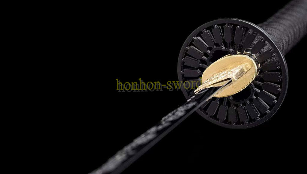 L6 Steel Mirror Polished Katana Japanese Samurai Sword Hand Forge for Battle