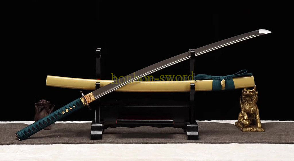 9260 Spring Steel Katana Double Bo-hi Japanese Samurai Sword Hand Forge for Battle