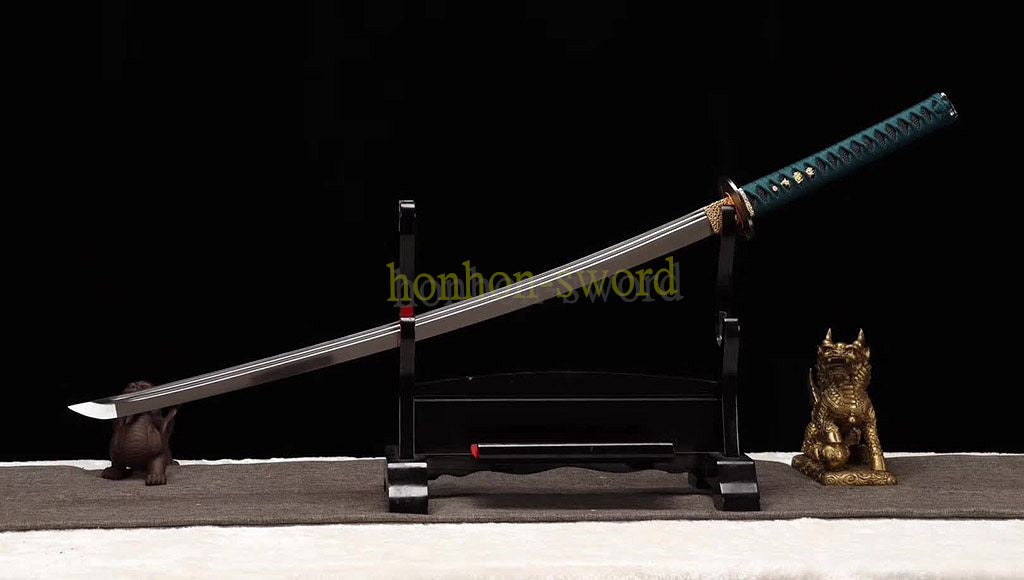 9260 Spring Steel Katana Double Bo-hi Japanese Samurai Sword Hand Forge for Battle