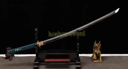 9260 Spring Steel Katana Double Bo-hi Japanese Samurai Sword Hand Forge for Battle