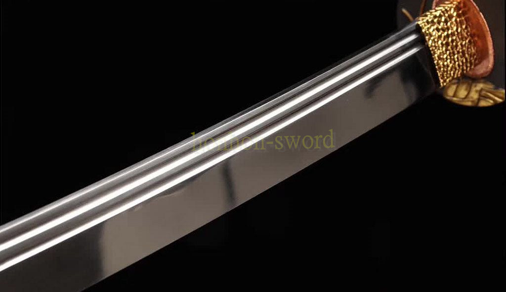 9260 Spring Steel Katana Double Bo-hi Japanese Samurai Sword Hand Forge for Battle