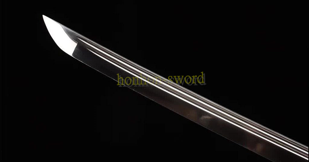 9260 Spring Steel Katana Double Bo-hi Japanese Samurai Sword Hand Forge for Battle