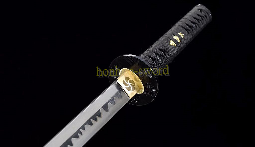 9260 Spring Steel Japanese Samurai Sword Chokuto Straight Katana Full Tang for Battle