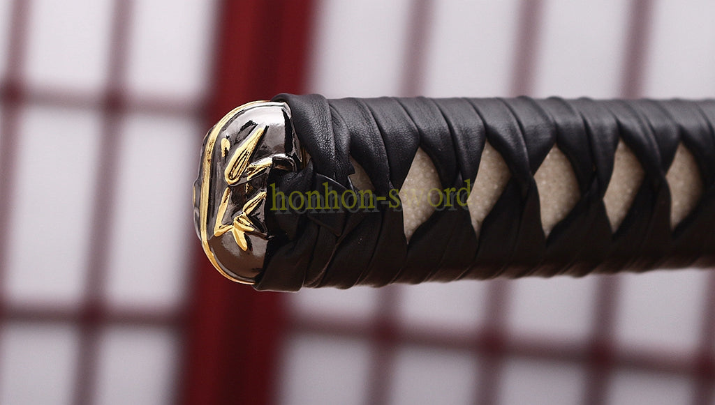 Full Tang 9260 Spring Steel Katana Japanese Samurai Sword Battle Ready Red