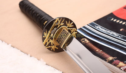 Full Tang 9260 Spring Steel Katana Japanese Samurai Sword Battle Ready Red