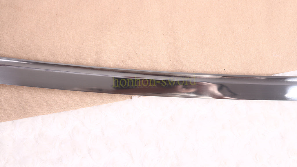 Full Tang 9260 Federstahl Japanisches Samurai-Schwert Katana Battle Ready Schwarz 