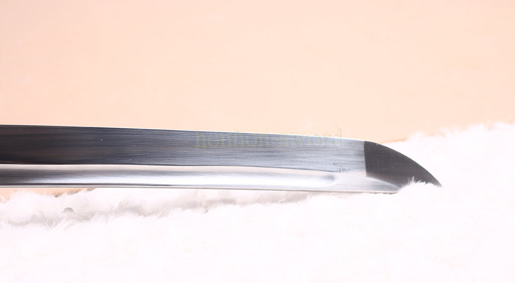 Full Tang 9260 Federstahl Japanisches Samurai-Schwert Katana Battle Ready Schwarz 