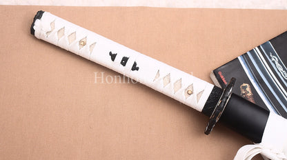 Katana en aluminium, épée japonaise Iaito, lame non affûtée faite à la main, noire 